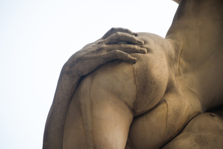 Detail The Rape of the Sabine Women, Giambologna, Florence, Italyのeditorial素材