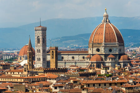 Italy. Florence. Cathedral Santa Maria del Fioreの写真素材