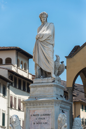 The famous poet Dante Alighieriの写真素材