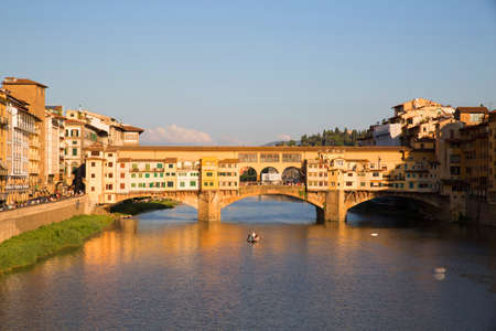 Ponte Vecchio in Florence, Italyのeditorial素材