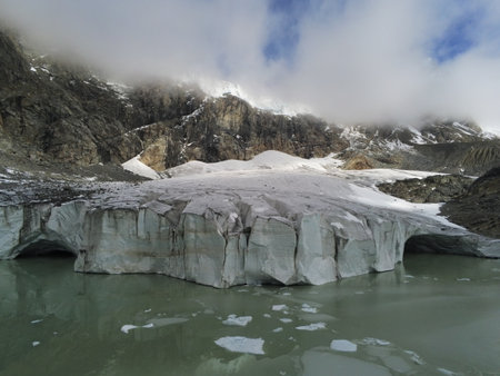 Glacier Fellaria, italy in 2022の写真素材