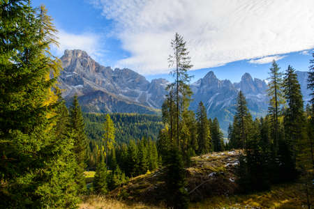 Pale di San Martino in Autumnの写真素材