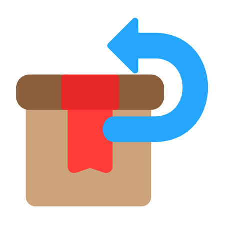 Return icon in flat style for any projects, use for website mobile app presentationのイラスト素材
