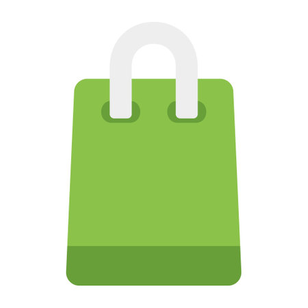 Shopping Bag icon in flat style for any projects, use for website mobile app presentationのイラスト素材