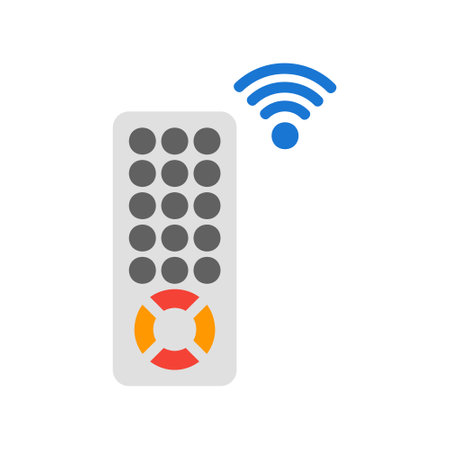 Remote Control in flat style about internet of things for any projects, use for website mobile app presentationのイラスト素材