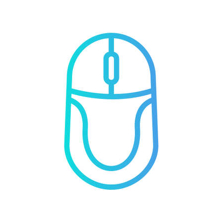 Mouse icon in gradient style about multimedia for any projects, use for website mobile app presentationのイラスト素材