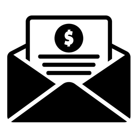 Invoice icon in solid style for any projects, use for website mobile app presentationのイラスト素材