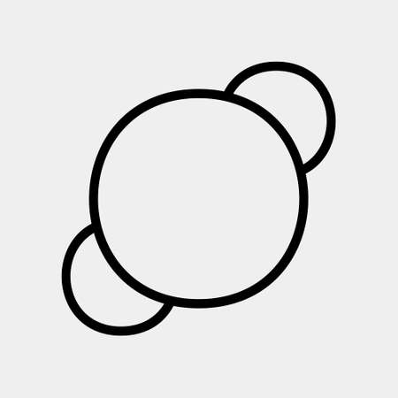 Diagram icon vector illustration in line style for any projects, use for website mobile app presentationのイラスト素材