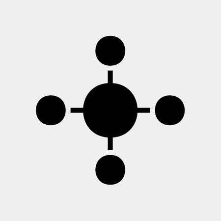 Vector illustration of diagram icon in solid style for any projects, use for website mobile app presentationのイラスト素材