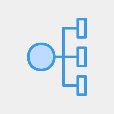 Vector illustration of diagram icon in blue style for any projects, use for website mobile app presentationのイラスト素材