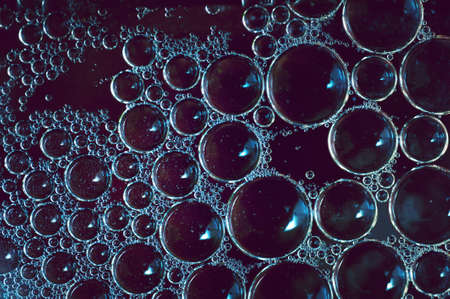 Horizontal colour close up image of bubblesの写真素材