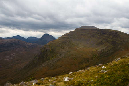 Dramatic view of beautiful Wester Ross mountains , Torridon, Scotland, UKの写真素材