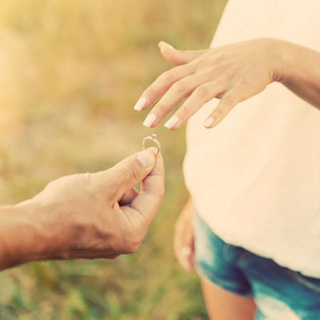 Marriage proposalの写真素材