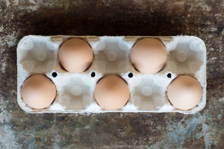 Five natural uncolored easter eggs, happy easter retro background