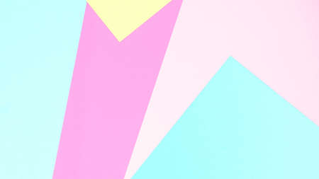 Abstract pastel colored paper texture minimalism background. Minimal geometric shapes and lines in pastel colours.の写真素材