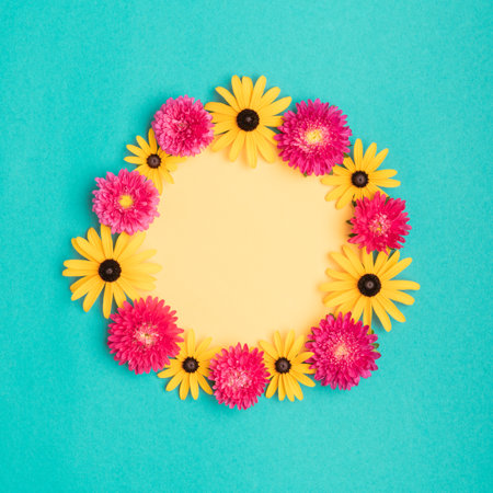 Happy mothers day floral background.の写真素材