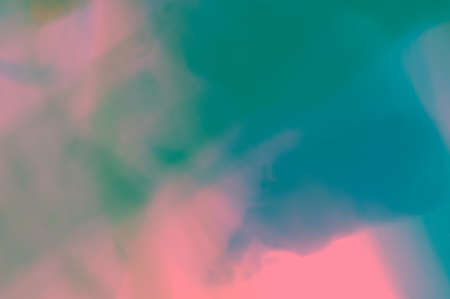 Abstract Pacific Pink and Turquoise Light Effect Background. Multicolored light leak. Abstract Blurred Pink Background.の写真素材