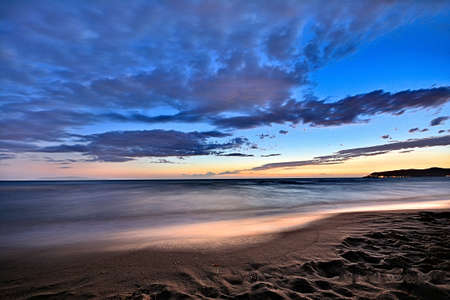 Sunset over Talamoneの写真素材