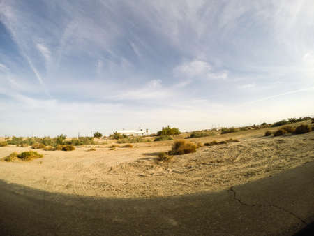 Salton sea view of the beach in the afternoon sunset in Californiaの写真素材