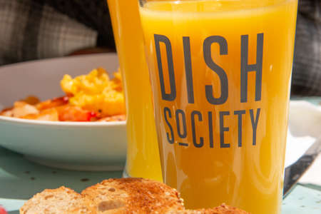 Classic eggs and bacon breakfastの写真素材