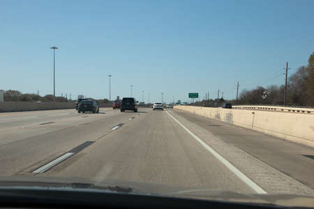 HOUSTON, TEXAS - March, 2022: 
 Houston skyline on the background of the cityの写真素材