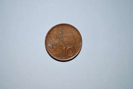 10 koruna Czech Republikの写真素材