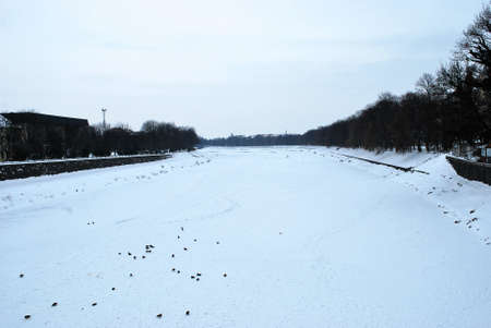 Winter in Uzhgorod - Ukraineの写真素材