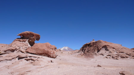 Atacama Desert Views beautiful Landscape iconic rockの写真素材