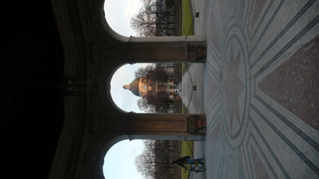 Architecture Symetrie Building historic garden summer europeの写真素材