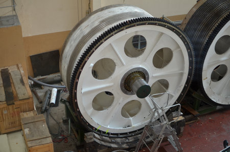 Zahnrad cogwheel gear machine big industry economyの写真素材