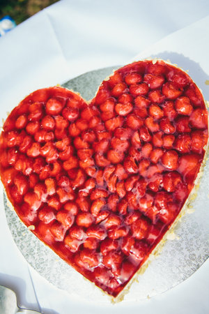 Cake celebration marriage wedding delicious food ceremonyの写真素材
