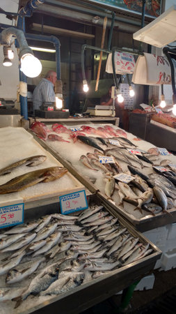 Market with fresh Food Athens greece shoppingの写真素材