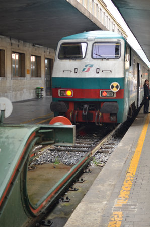 Old Train Rome Italy Main Station Railway Europeの写真素材