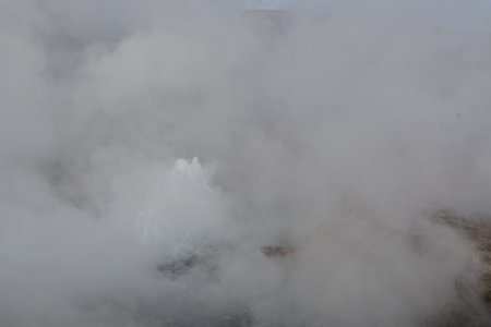 El Tatio Geyser Atacama Desert Chile South Americaの写真素材