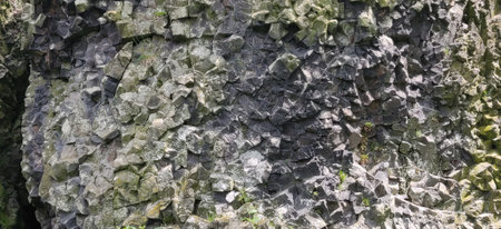 Rock Structure of German Climbing Area Scharfenstein Gudensberg near Kassel. High quality photo