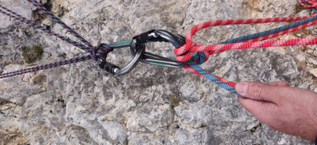 Carabiner climbing Rock rope gear risk management danger