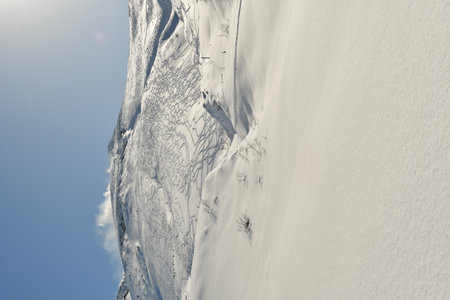 Winter landscape of Hokkaido Japan near Biei snow cold ski. High quality photoの写真素材