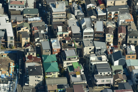 Tokyo city panorama metropolis cityscape asia. High quality photoの写真素材