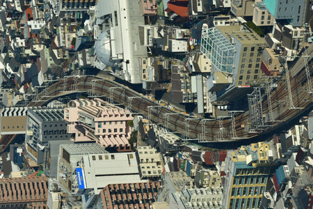 Tokyo city panorama metropolis cityscape asia. High quality photoの写真素材