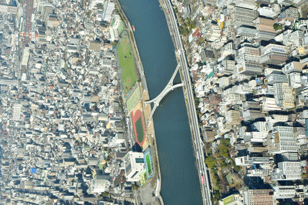 Tokyo city panorama metropolis cityscape asia. High quality photoの写真素材