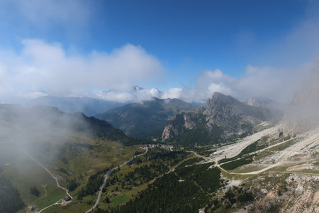 Rock climbing dolomites italy alps outdoor sportsの写真素材
