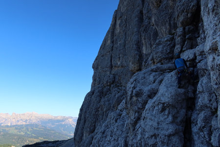 Rock climbing dolomites italy alps outdoor sportsの写真素材