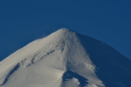 Llaima Vulcano Patagonia chile lake district ski top touring. High quality photoの写真素材