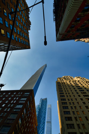 skyscrapers new york business modern architecture finance office glass manhattan. High quality photo