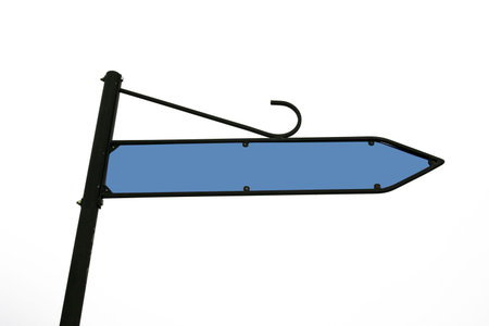 Blank stylish road arrowの写真素材