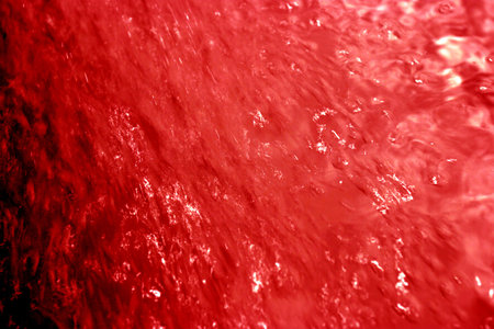 Deep red froth water detailの写真素材