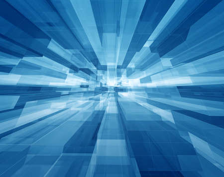 Concentrical transparent blue cubes structural three dimensional dynamic background
の写真素材