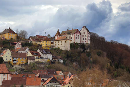 scenic view of a medieval castle in upper franconiaのeditorial素材