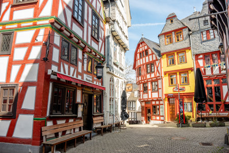 Facades at the Fish Market in Limburgのeditorial素材