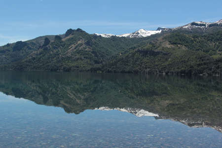 Reflections in a lake. Patagonia Argentina.